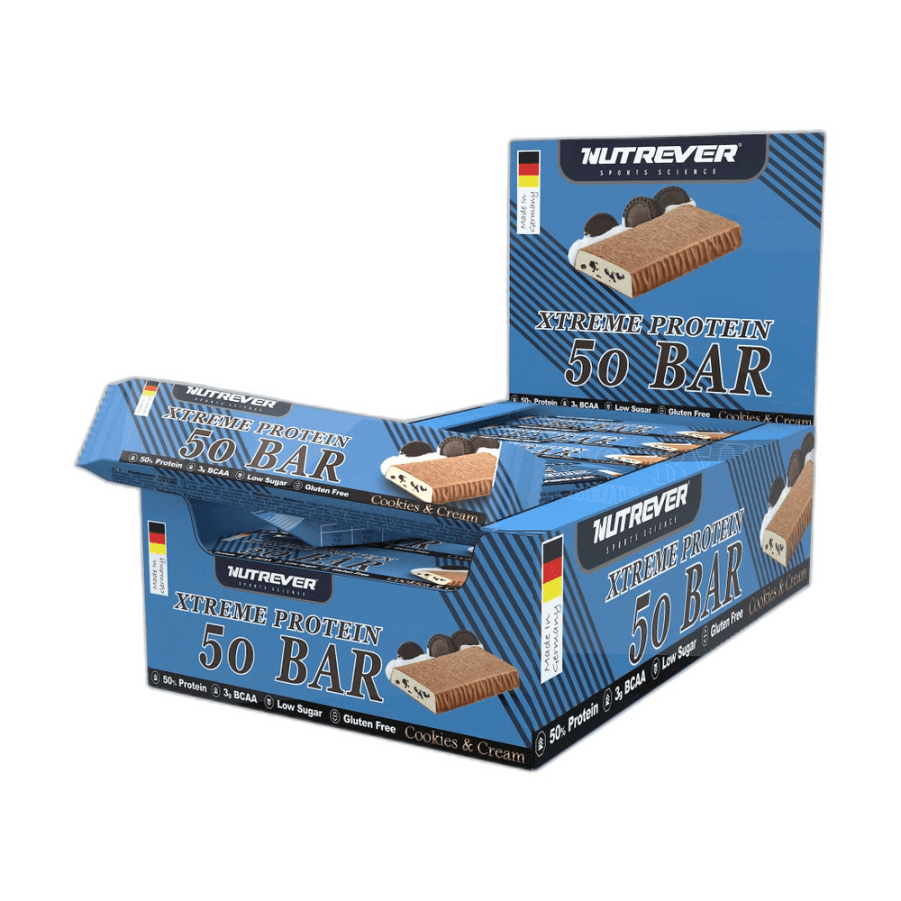 Nutrever - Xtreme Protein 50 Bar Cookies&Cream 50g